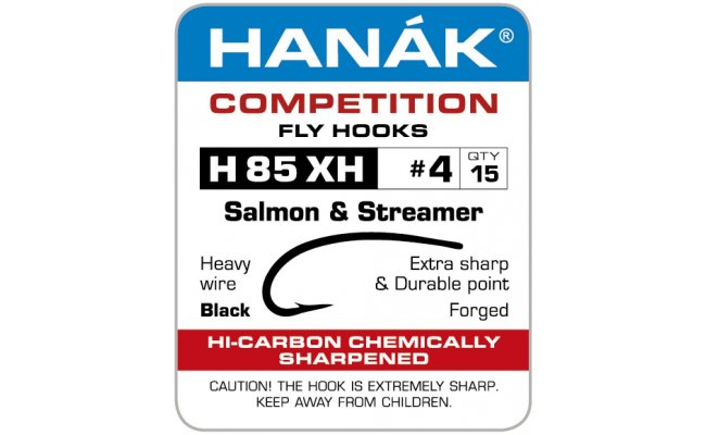 Fly Tying Hook Hanak Competition Salmon & Streamer XH (H85XH) Fly Tying Hook Hanak Competition Salmon & Streamer XH No 4, 15 pcs (H49XH)