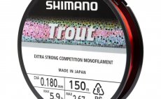Monofilament Line Shimano Trout Competition 150 m; 0.18 mm; 2.67 kg; Red