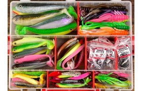 Spinning Lures Set RedBass Perch, Zander ... Spinning Lures Set RedBass Perch, Zander, Pike & Trout "Cheburashka"