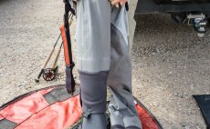 Taco Wader Bag Simms - In Action