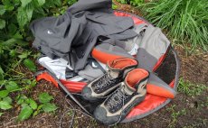 Taco Wader Bag Simms - In Action