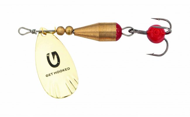 Trout Spinner Kinetic Droopy Gold Trout Spinner Kinetic Droopy Gold 6 g