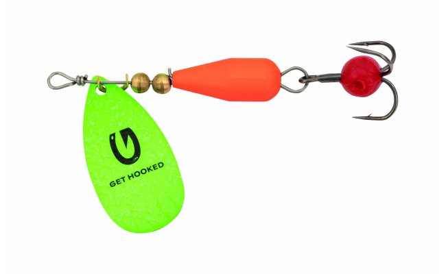 Trout Spinner Kinetic Droopy Green & Orange Trout Spinner Kinetic Droopy Green & Orange 6 g