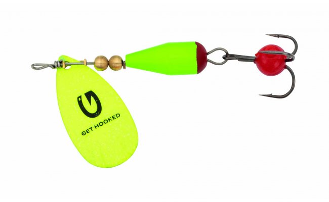 Trout Spinner Kinetic Droopy Yellow & Orange Trout Spinner Kinetic Droopy Yellow & Orange 6 g