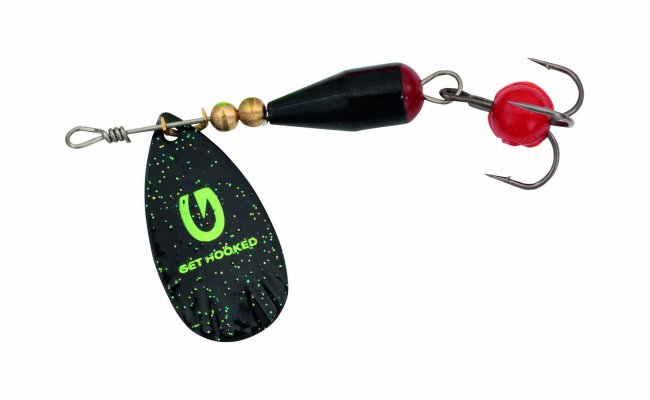 Trout Spinner Kinetic Droopy Nervous Black Trout Spinner Kinetic Droopy Nervous Black 6 g