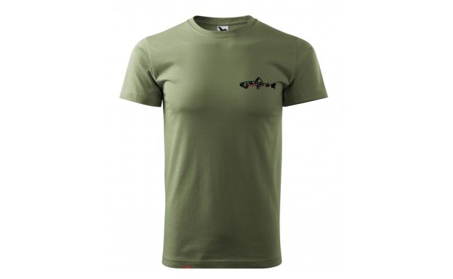 Fishing T-Shirt Tommi-Fly Brown Trout Khaki Fishing T-Shirt Tommi-Fly Brown Trout Khaki XS