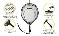 Fly Fishing Landing Net With Magnet Fencl King 2 L Black