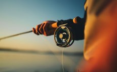 Fly Reel Guideline Aura Titan - In Action
