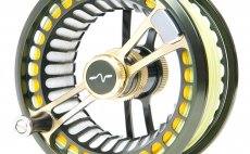 Fly Reel Guideline Fario LW Dk. Grey Green/Gold - Front Side
