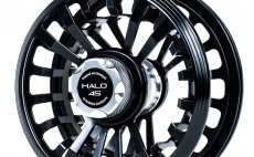 Fly Reel Guideline Halo Black Stealth #45 - Back Side