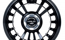 Fly Reel Guideline Halo Black Stealth #45 - Back Side