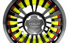 Fly Reel Guideline Halo Black Stealth #79 DH - Back Side