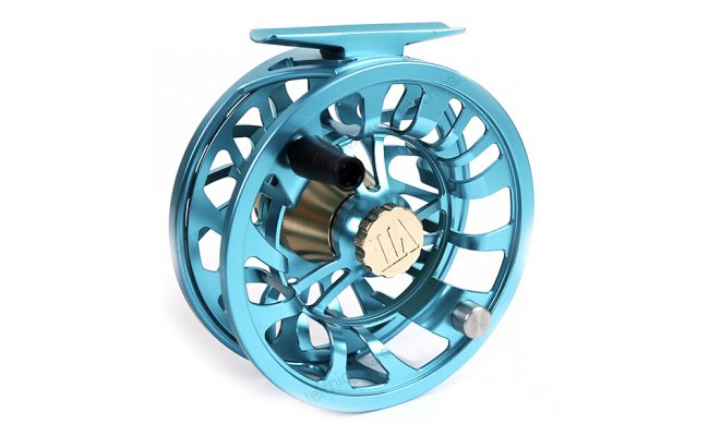Fly Reel Leichi Shield Ice Blue & Gold
