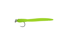 Soft Worm Micro Tail Yellow Chartreuse ... Soft Worm Micro Tail Yellow Chartreuse & Silver