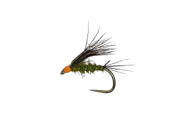 Wet Caddis Orange Head Olive B/L Wet Caddis Orange Head Olive B/L, Size 12