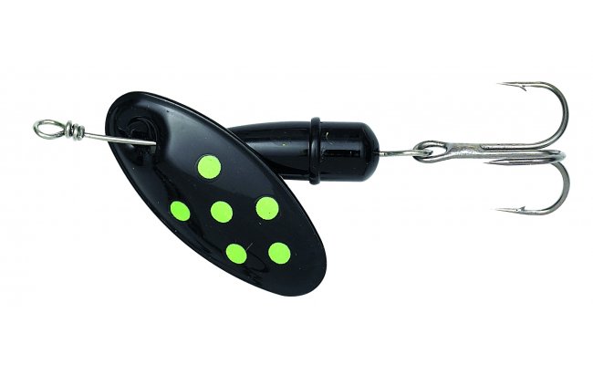 Trout Spinner Kinetic Bug Black & Chartreuse Trout Spinner Kinetic Bug Black & Chartreuse 4 g