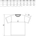 Fishing T-Shirt Tommi-Fly Brown Trout Black - Size Chart