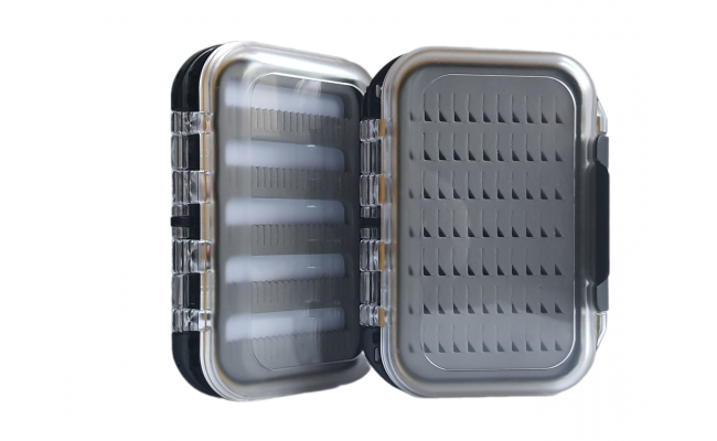 Fly Box Leichi Double Side Waterproof Medium Small Fly Box Leichi Double Side Waterproof Medium Small - Slit foam