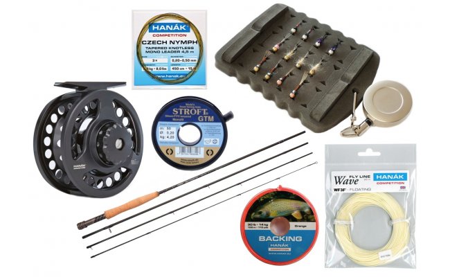 Fly Fishing Set - Hank Competition Wave Nymph Start Fly Fishing Set - Hank Competition Wave Nymph Start AFTMA 3