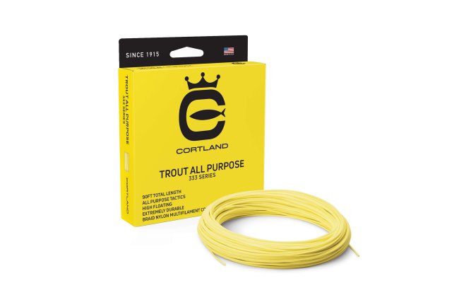 Fly Line Floating Cortland 333 TROUT Classic All Purpose  Fly Line Floating Cortland 333 TROUT Classic All Purpose WF #3 - Yellow