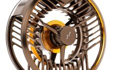 Fly Reel Guideline Aura Bronze #810, #1012 - Front Side