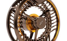 Fly Reel Guideline Aura Bronze #Euro - Front Side