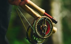 Fly Reel Guideline Fario Bronze - In Action
