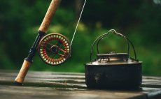 Fly Reel Guideline Fario Bronze - In Action