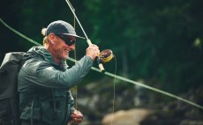 Fly Reel Guideline Fario Bronze - In Action