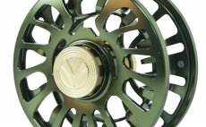 Fly Reel Leichi Shield Olive & Gold