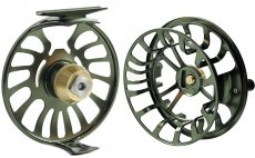 Fly Reel Leichi Shield Olive & Gold