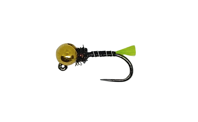 Tungsten Jig French Nymph Green Tag B/L Tungsten Jig French Nymph Green Tag B/L, Size 14