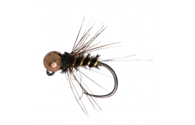 Tungsten Jig Gold Ribbed Peacock &  ... Tungsten Jig Gold Ribbed Peacock & Copper, Size 14