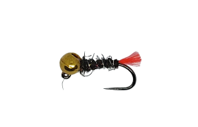 Tungsten Jig Red Tag Dark Peacock & ... Tungsten Jig Red Tag Dark Peacock & Gold Head B/L, Size 14