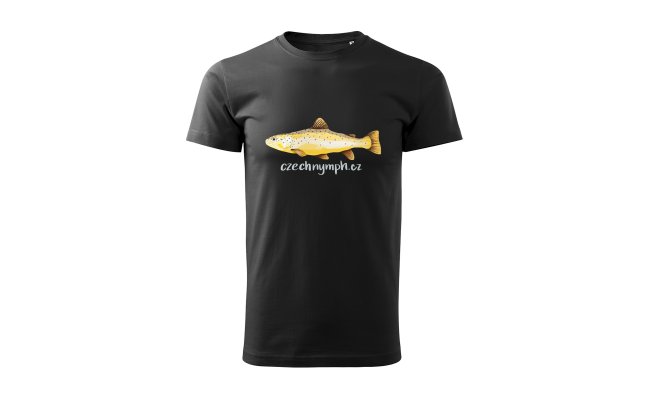 Fishing T-Shirt CzechNymph Trout Black Fishing T-Shirt CzechNymph Trout Black S
