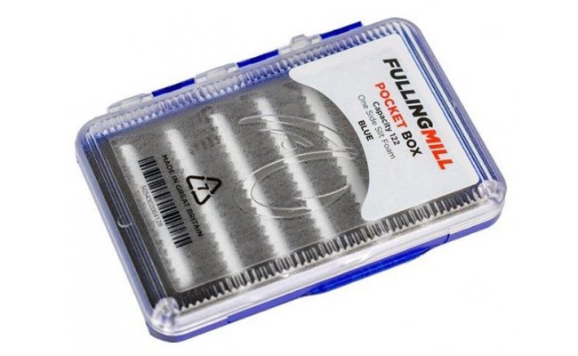 Fly Box Fulling Mill Pocket Box Blue Fly Box Fulling Mill Pocket Box Blue
