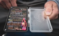 Fly Box Fulling Mill Pocket Box Grey - In Action