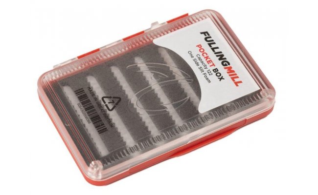 Fly Box Fulling Mill Pocket Box Red Fly Box Fulling Mill Pocket Box Red