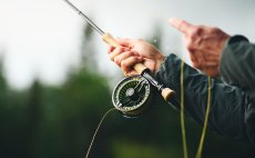 Fly Reel Guideline Fario Charcoal - In Action