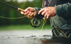 Fly Reel Guideline Fario Charcoal - In Action