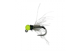 Tungsten Jig CDC Black Body & Chartreuse ... Tungsten Jig CDC Black Body & Chartreuse Head, Size 16