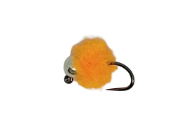 Tungsten Jig Micro-Egg Silver Head Orang ... Tungsten Jig Micro-Egg Silver Head Orange B/L, Size 14