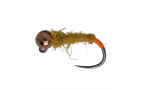 Tungsten Jig Orange Tip Mustard & Copper Tungsten Jig Orange Tip Mustard & Copper, Size 14