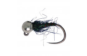 Tungsten Jig Red Ribbed Peacock & Silver Tungsten Jig Red Ribbed Peacock & Silver, Size 14