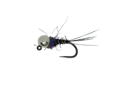Tungsten Jig Violet Thorax Peacock & ... Tungsten Jig Violet Thorax Peacock & Silver Head B/L, Size 14
