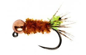 Chewing Gum Cased Caddis Chartreuse B/L Chewing Gum Cased Caddis Chartreuse B/L, Size 8