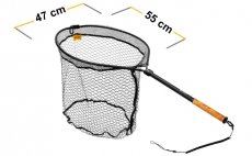 Landing Net With Extended Handle & Magnet Fencl King Belly Boat XL 2 Nature