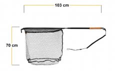 Landing Net With Extended Handle & Magnet Fencl King Belly Boat XL 2 Nature