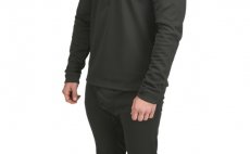 Midweight Core Top Quarter-Zip Simms Carbon - Front Side