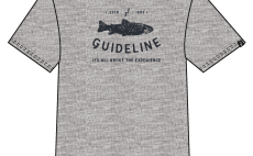 T-shirt Guideline The Trout ECO Tee Grey Melange